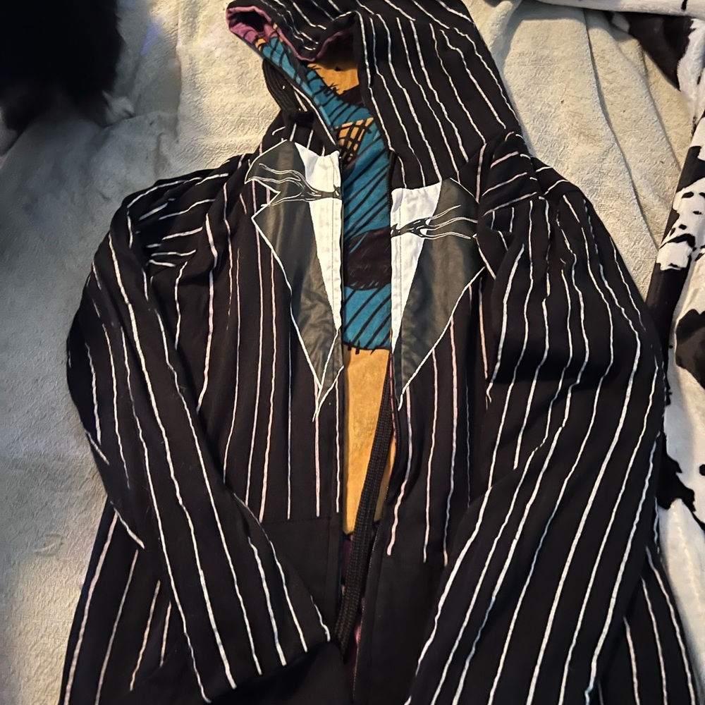 Reversible women’s nightmare before Christmas zip up hoodie.